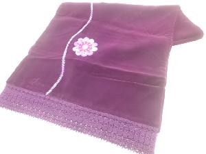 ビロードレース花模様ショール